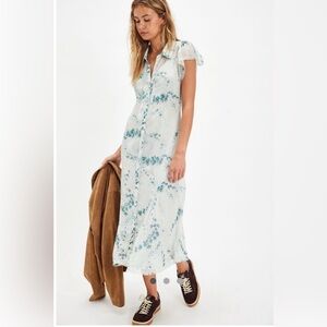 NWT Free People Cannaday Maxi Dress in mint combo - S